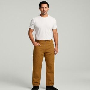 Dickies Men's Carpenter Pants – Relaxed Fit, Straight Leg, Size 44x32